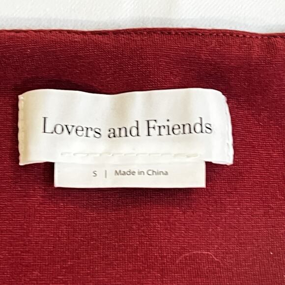 Lovers + Friends Strapless Mini Dress Red Bodycon Tube Cocktail Party Size S - Picture 10 of 14